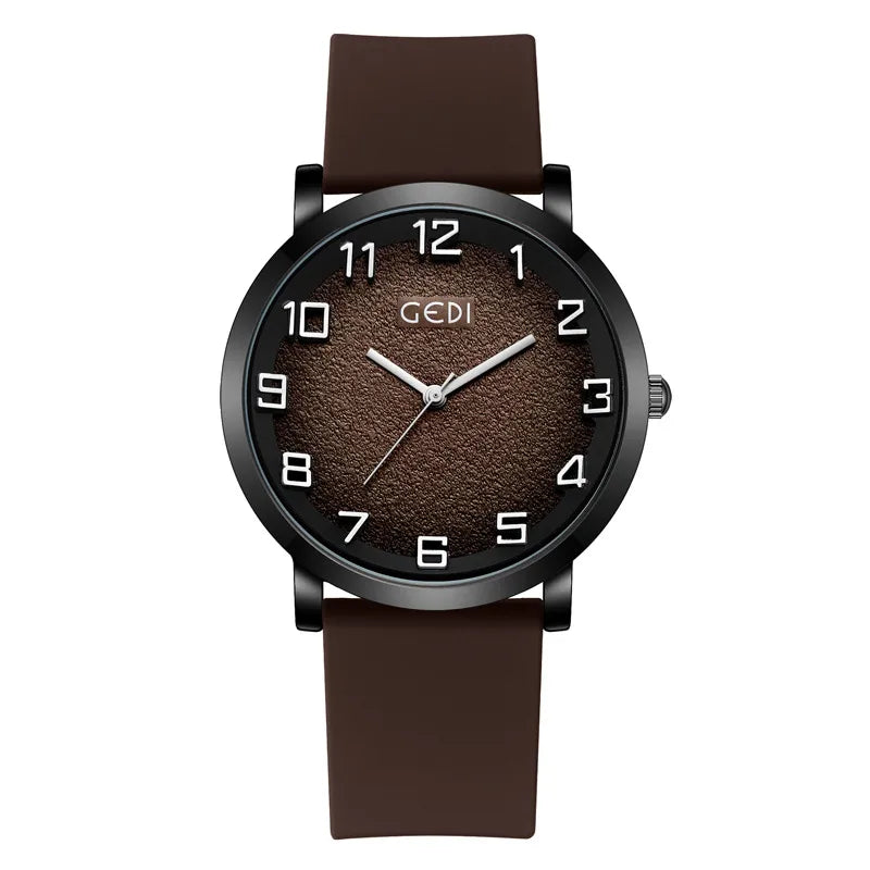 Sports Geometric Buckle Quartz Men's Watches