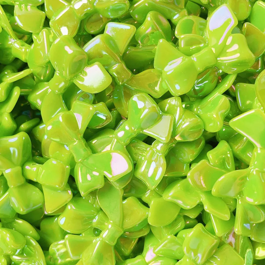 10 PCS/Package Plastic Resin Bow Knot Beads