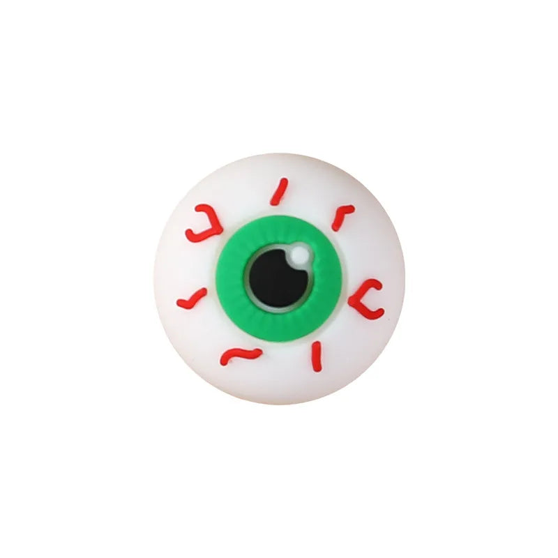 Halloween 3D Silicone Beads Loose Beads Creative Diy Bracelet Jewelry Food Grade Pumpkin Silicone Beads Skeleton Head Design