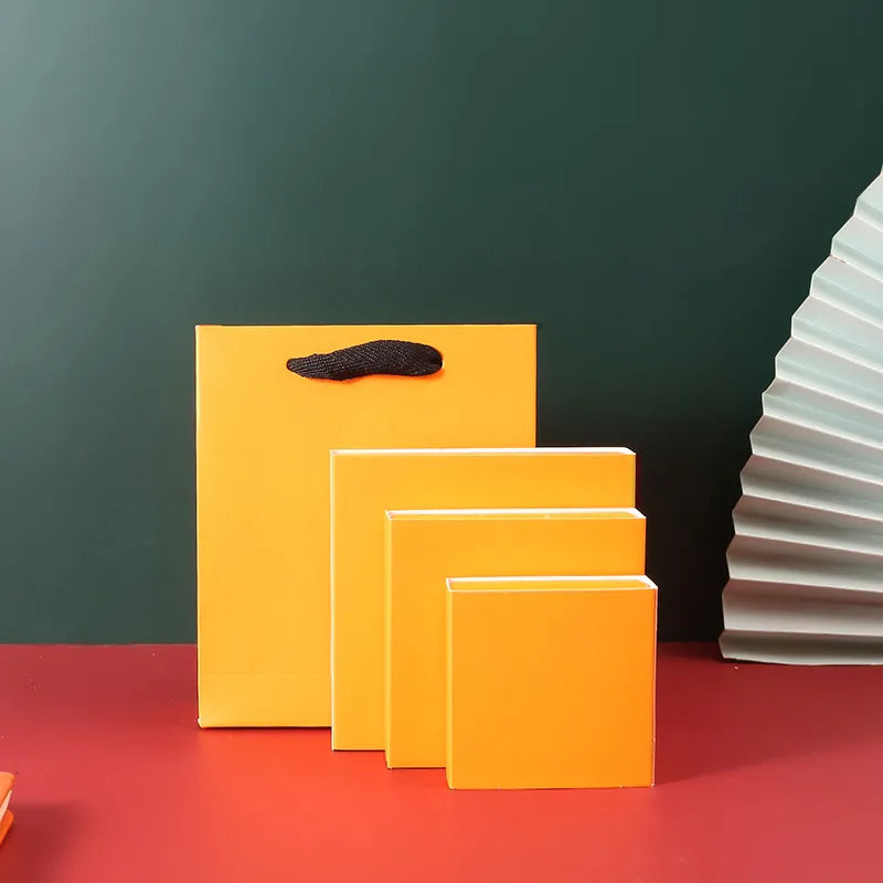 simple style solid color paper jewelry packaging bags
