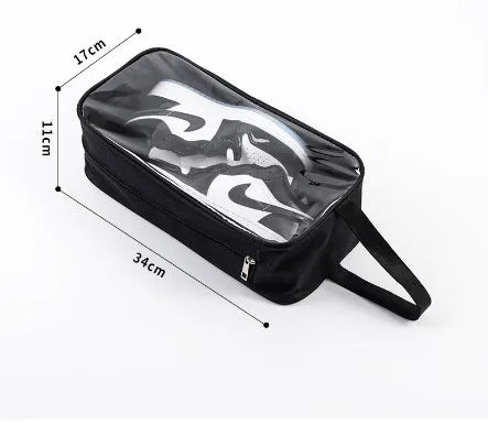 retro solid color transparent oxford cloth pvc storage bag