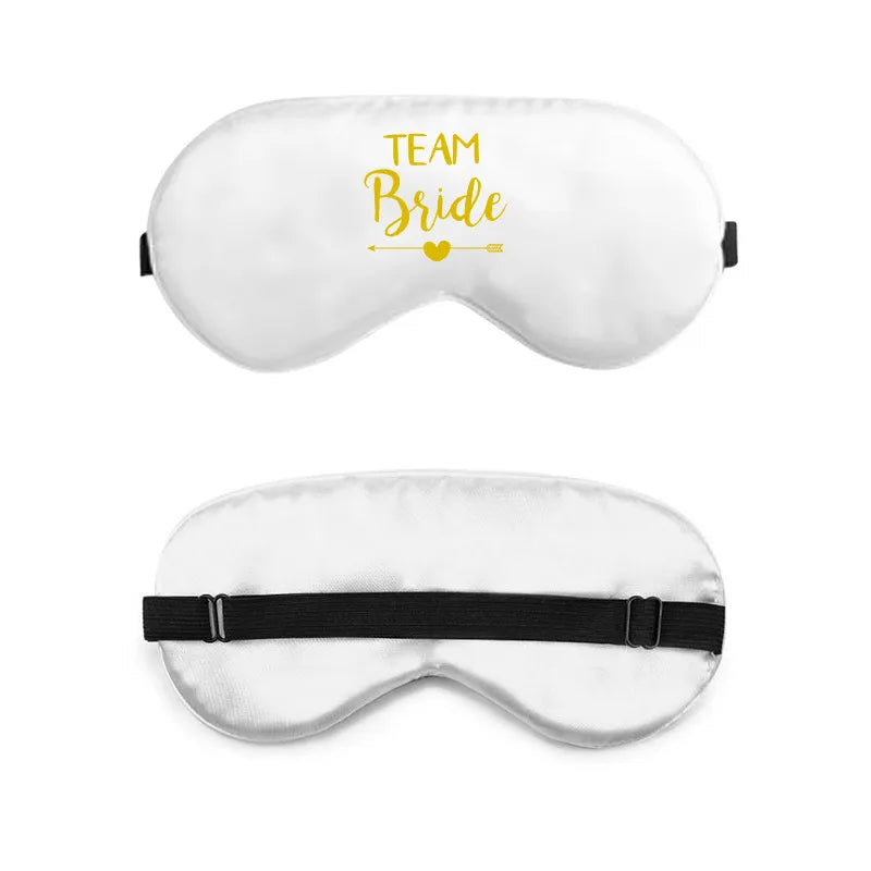 bride and bridesmaid artificial silk eye shield adjustable elastic wedding game bridesmaid gift