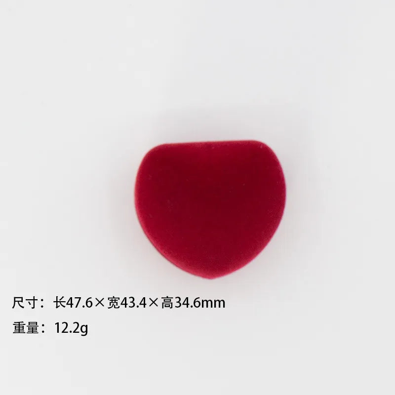 1 Piece Flannel Simple Style Daily Valentine'S Day Solid Color Jewelry Boxes