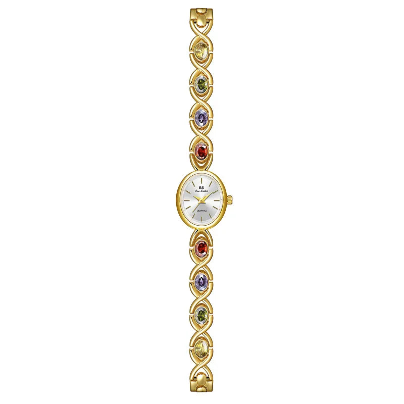 Simple Style Classic Style Color Block One Piece Buckle Quartz Women's Watches