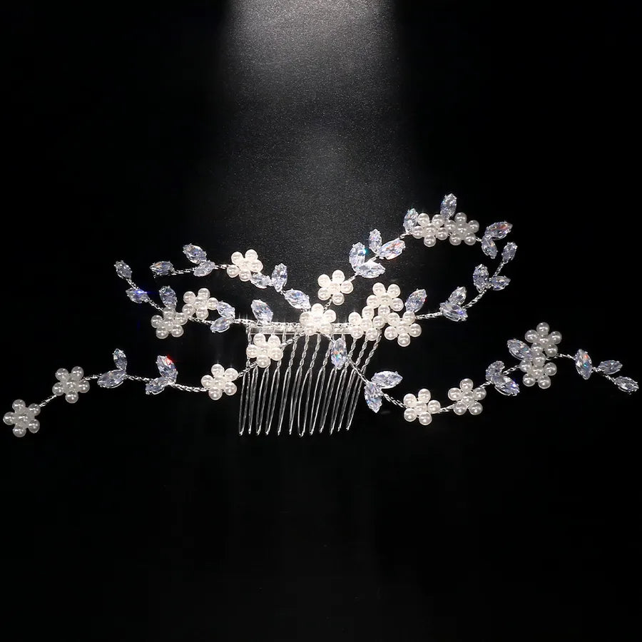 new high-end Crystal Hair comb wedding accessories fashion handmade flower bridal Hair comb