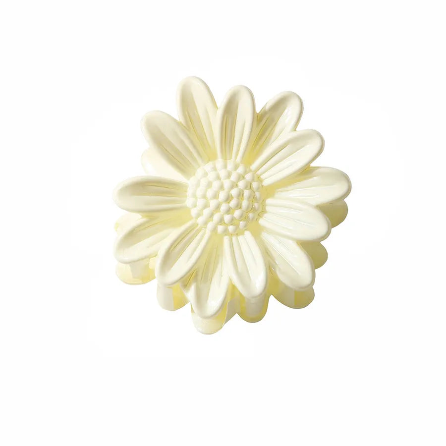 Women's Sweet Simple Style Flower Plastic Stoving Varnish Hair Claws