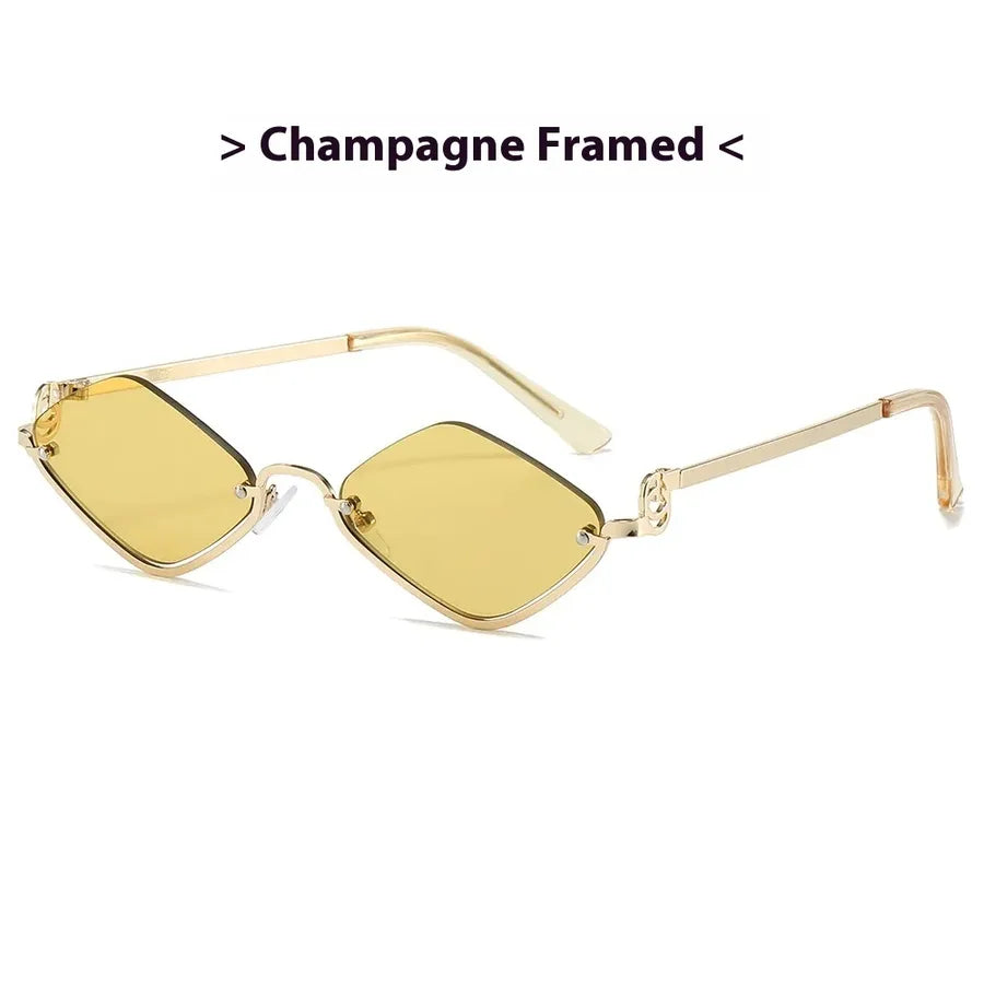 Simple Style Classic Style Solid Color Ac Polygon Full Frame Women's Sunglasses