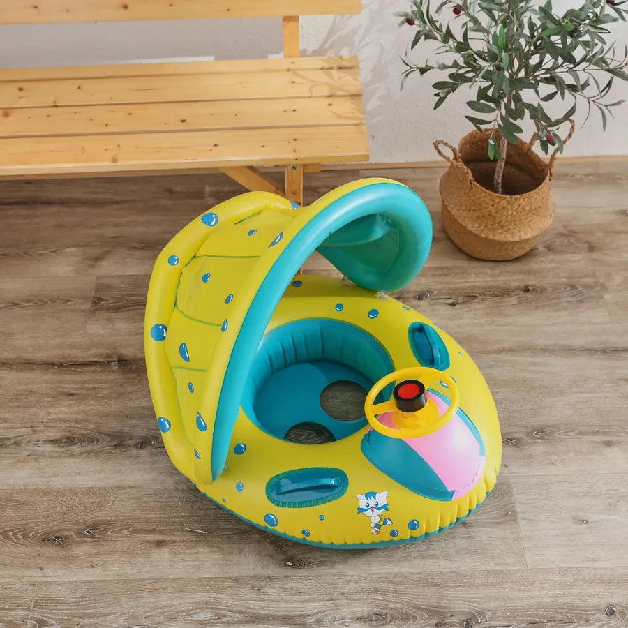 Cute Car Sunshade PVC Swim Ring Swimming Accessories 1 Piece