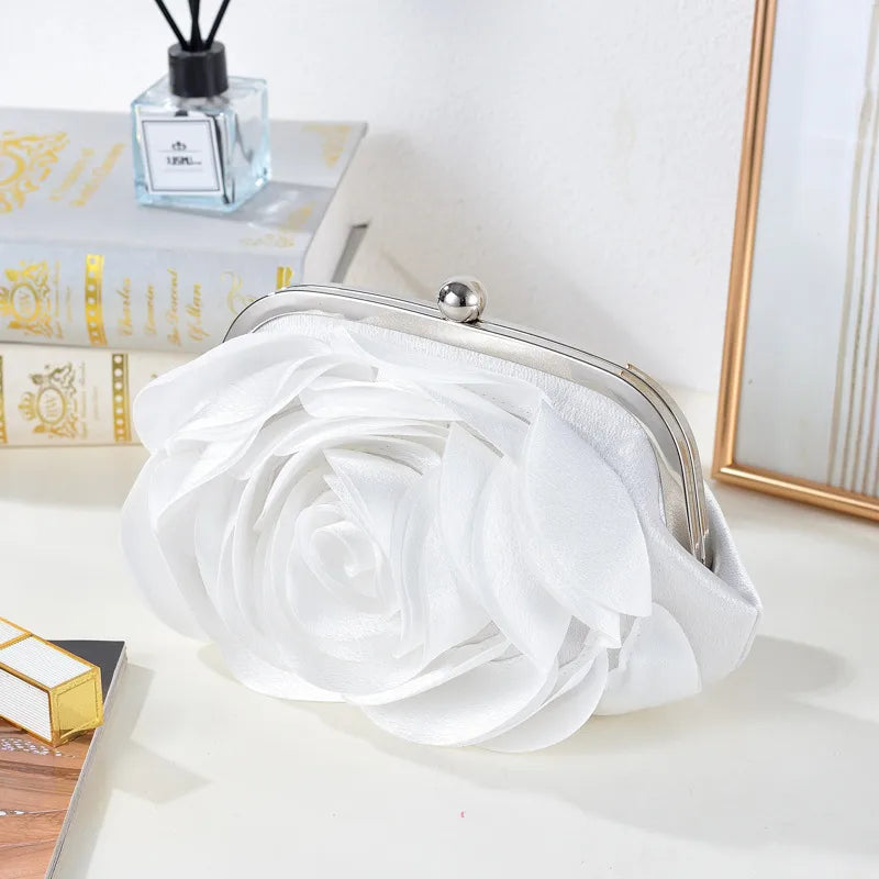 Elegant Floral Wedding Dress Handbag New Fashion QiPao Hanfu Bag Clutch Bag For Women Polyester Material Small Size