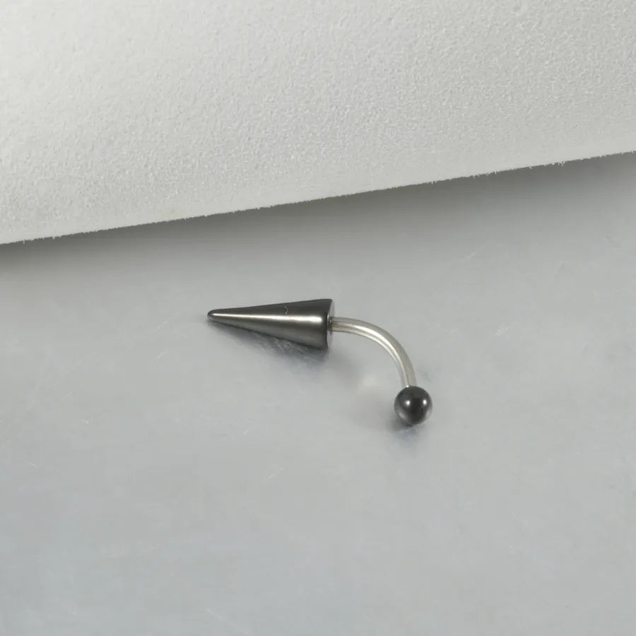 1 Piece Eyebrow Studs Casual Exaggerated Simple Style Solid Color 304 Stainless Steel Plating 18K Gold Plated