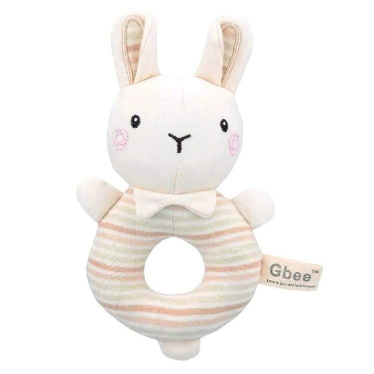 Gbee baby rattle plush toy early education animal round rattle doll baby soothing toy