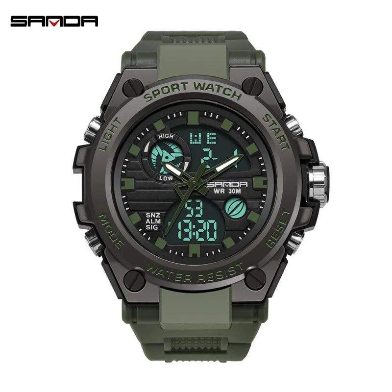 modern style solid color electronic men's watches