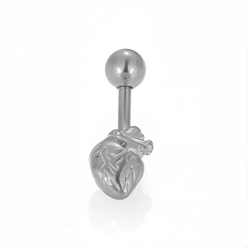 1 Piece Belly Rings Nordic Style Sexy Simple Style Star Mermaid 316L Stainless Steel  Polishing Zircon 18K Gold Plated