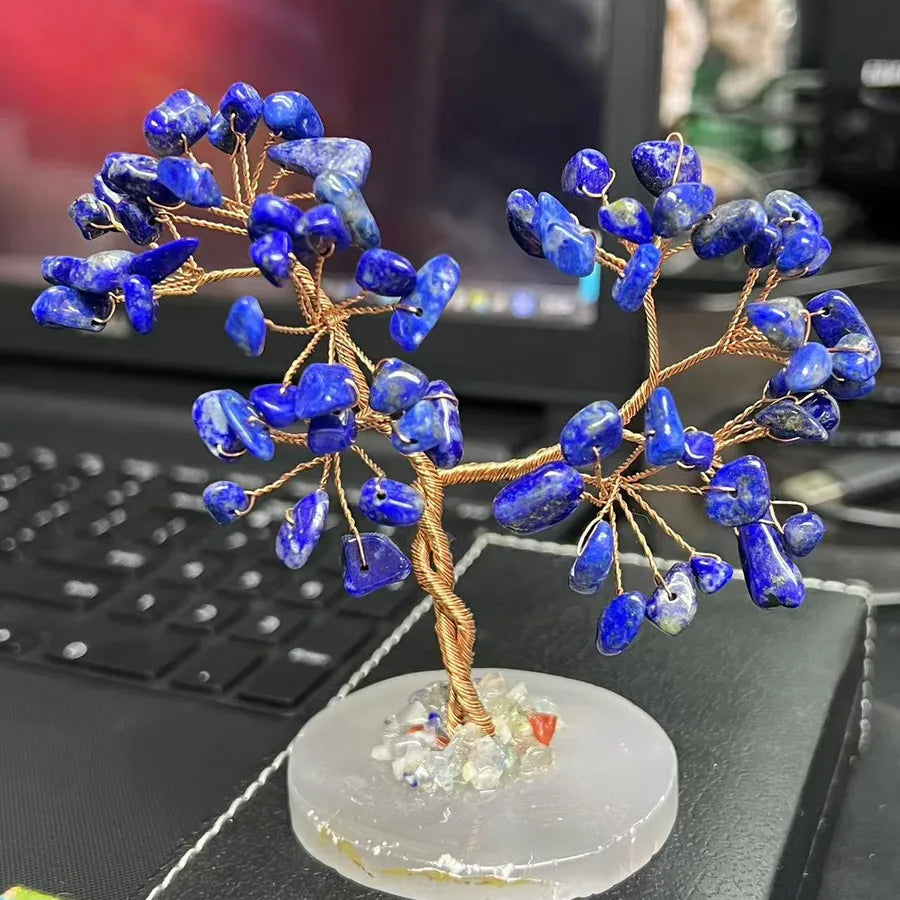 Original Design Handmade Life Tree natural stone Agate Ornaments Artificial Decorations
