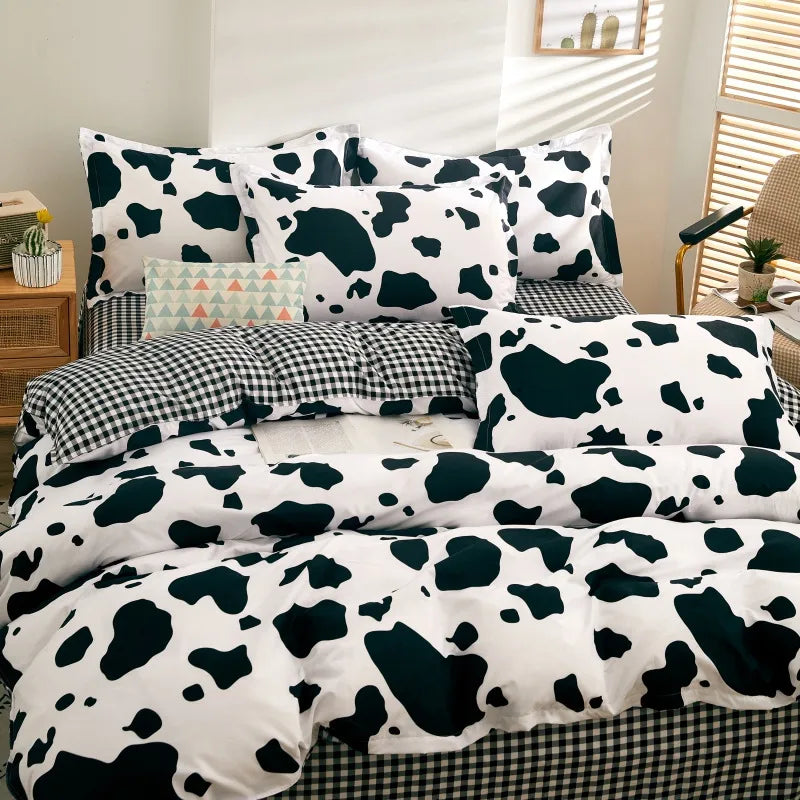 Factory direct supply bedding four-piece bed sheet quilt cover three-piece dormitory single quilt cover single quilt cover simple style