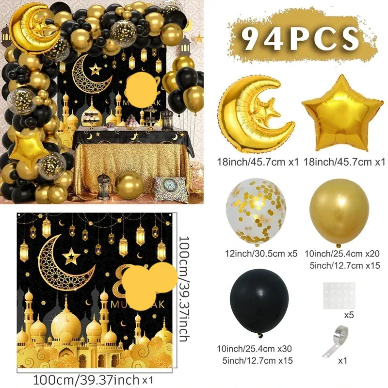 Romantic Star Moon LaTeX Aluminum Film Festival Balloons Party Supplies Balloons 1 Set