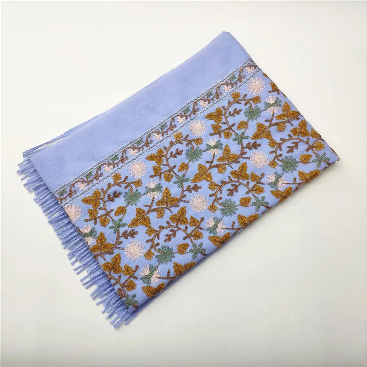 Women's Retro Ethnic Style Printing Imitation cashmere Scarf