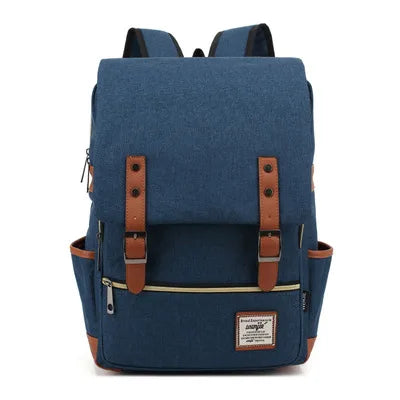 Unisex Solid Color Oxford Cloth Zipper Buckle Fashion Backpack School Backpack