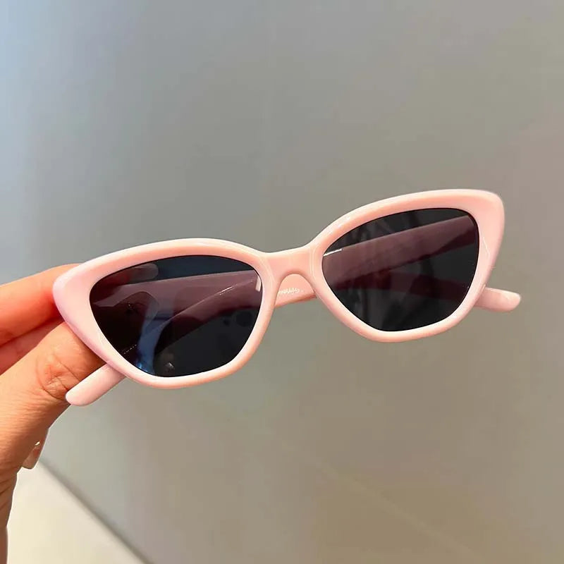 Children's new sunglasses simple frame color men and women treasure Han Feng ins round frame sunglasses clear travel style