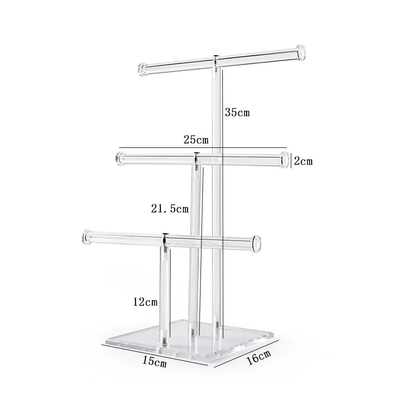 1 Piece Arylic Elegant Simple Style Geometric Jewelry Display Jewelry Rack