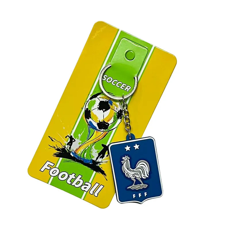 Simple Style Animal Letter Number PVC Football World Cup Keychain