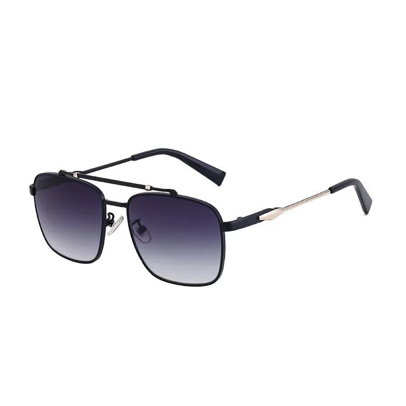 Vacation Classic Style Solid Color Pc Square Full Frame Men's Sunglasses