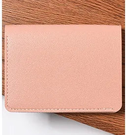 men's solid color pvc buckle wallets