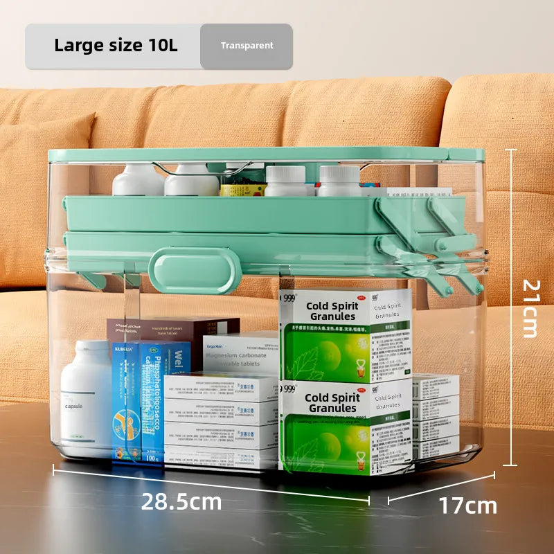 Medicine box Family medicine box household large capacity children's medicine multi-layer medical storage box first aid box small medicine box