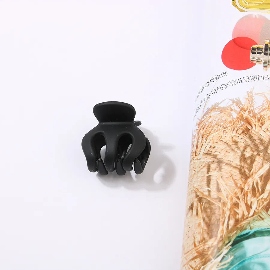 women's lady solid color resin stoving varnish hair claws