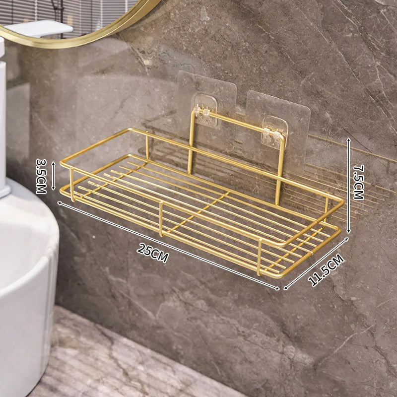 Casual Solid Color Iron Bathroom Racks