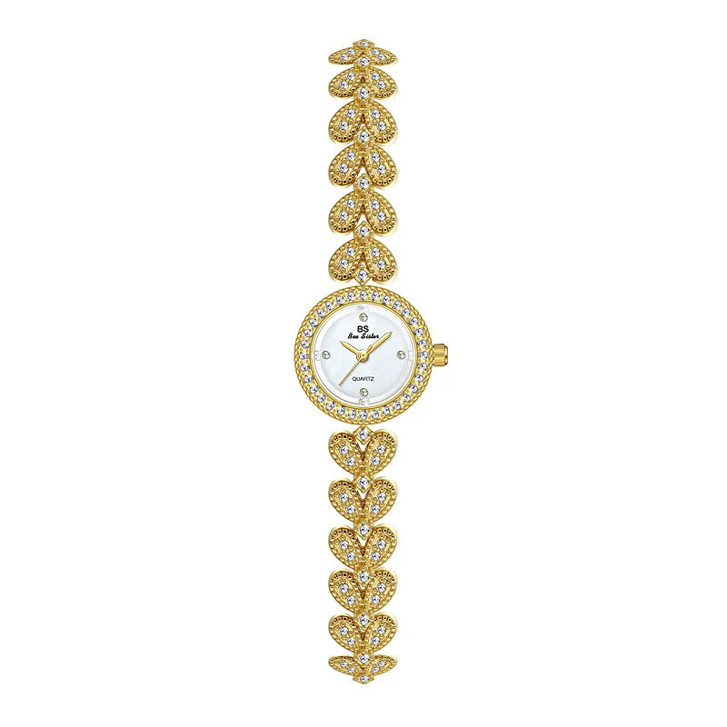 Simple Style Classic Style Heart Shape Jewelry Buckle Quartz Women's Watches