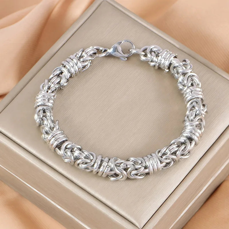 Simple Style Classic Style Geometric 304 Stainless Steel Bracelets In Bulk