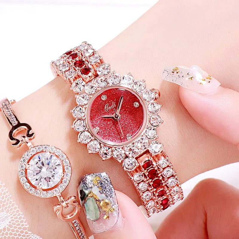 Elegant Streetwear Geometric Jewelry Buckle Quartz Watch Women's Watches