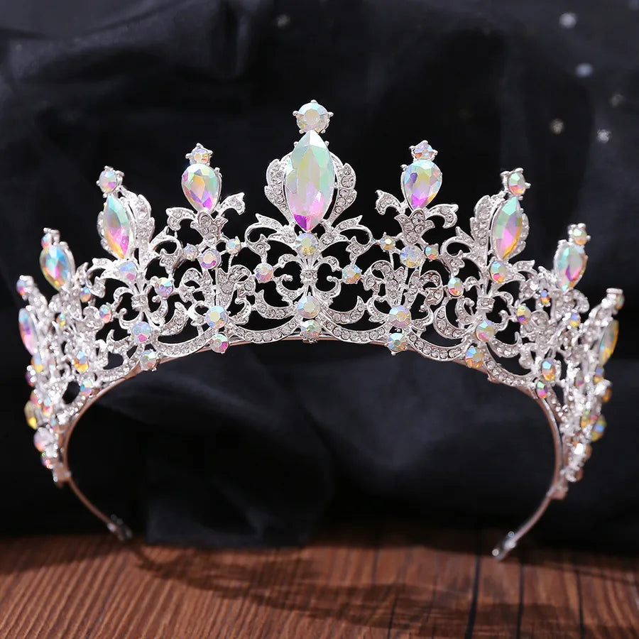 fashion water droplets crown alloy rhinestone crown 1 piece