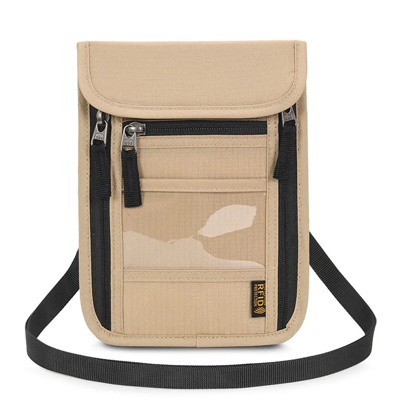 Unisex Basic Solid Color Nylon Waterproof Passport Holders
