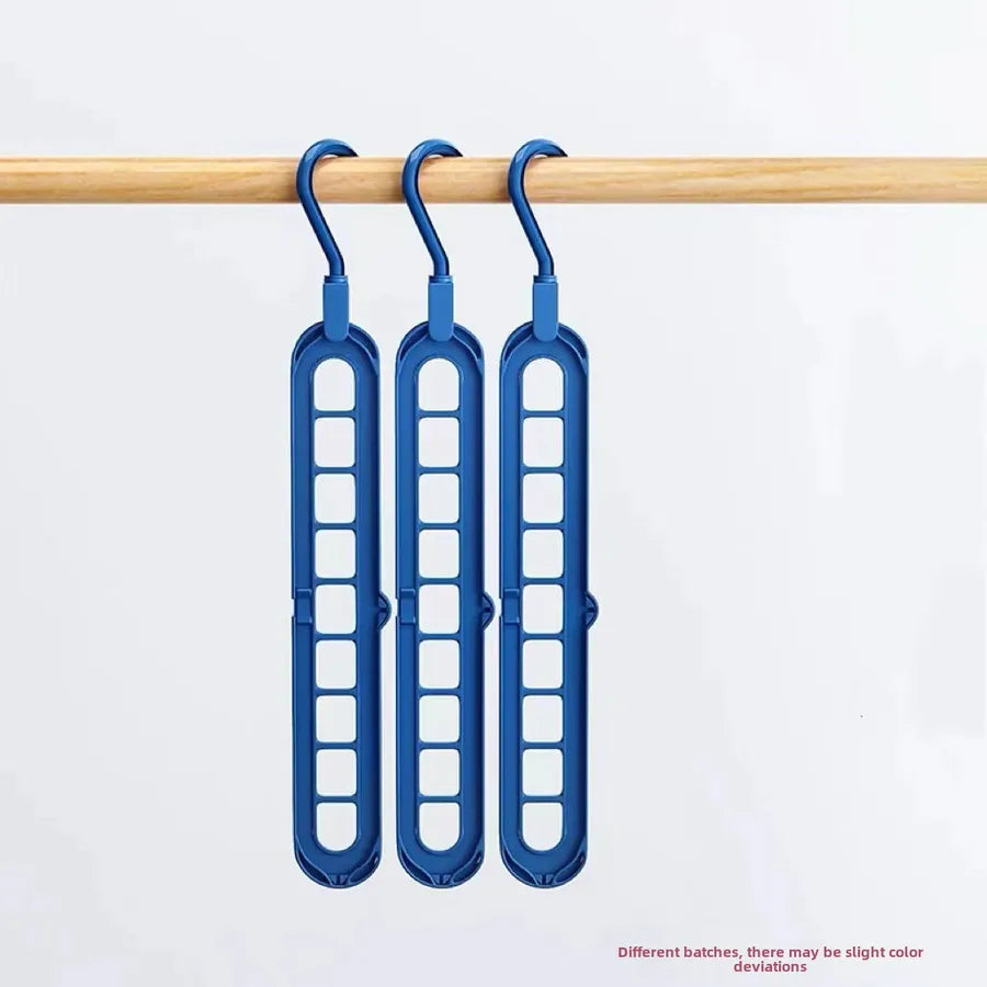 Multi-functional nine-hole drying rack household drying clothes storage artifact horizontal and vertical dual-purpose rack hanging to save space