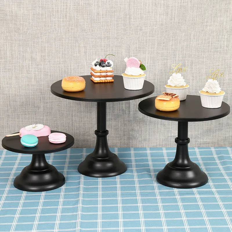 Nordic Style Solid Color Iron Daily Party Cake stand