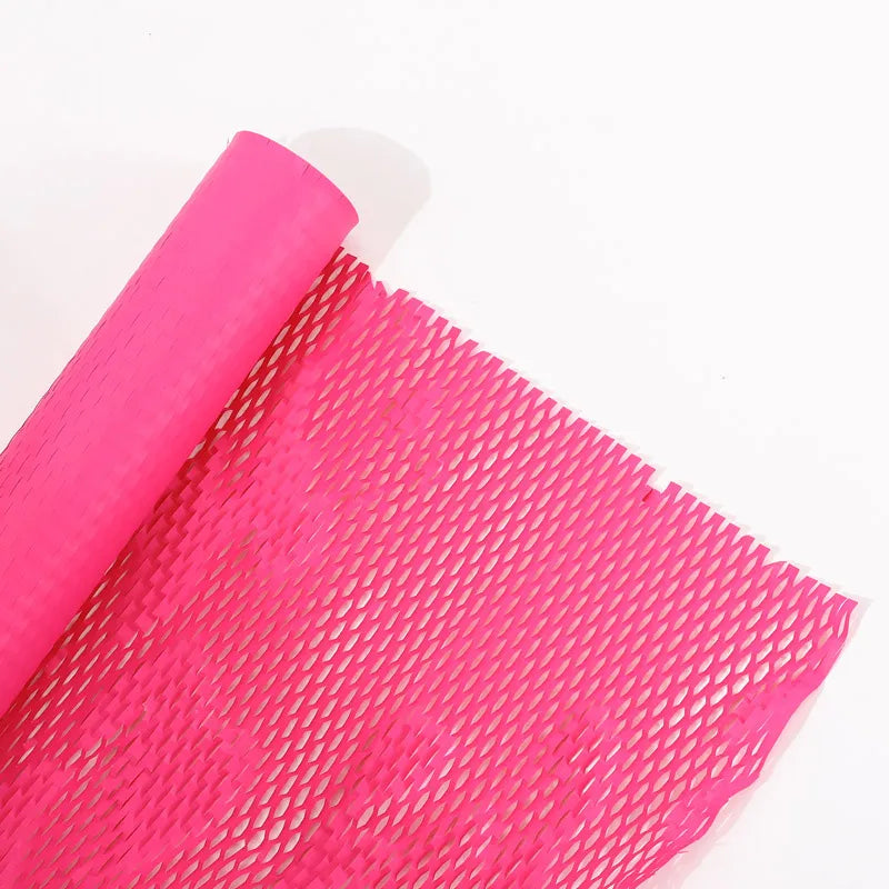 Trendy Honeycomb Paper Mesh Flower Bouquet Artistic Packaging Material Fresh Flowers Gift Wrapping Wholesale Handmade Craft Supplies