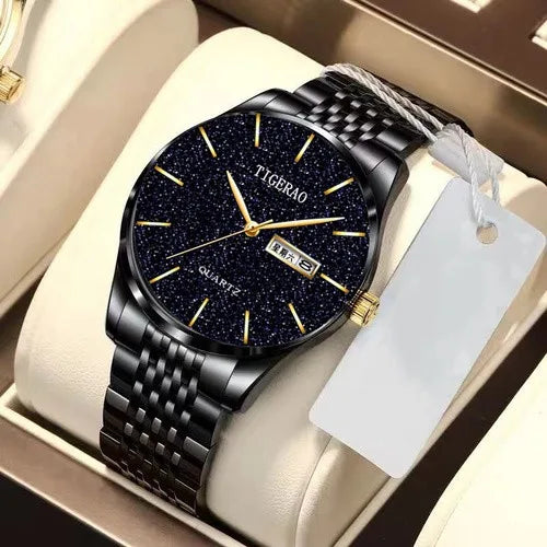 korean style geometric jewelry buckle quartz men's watches