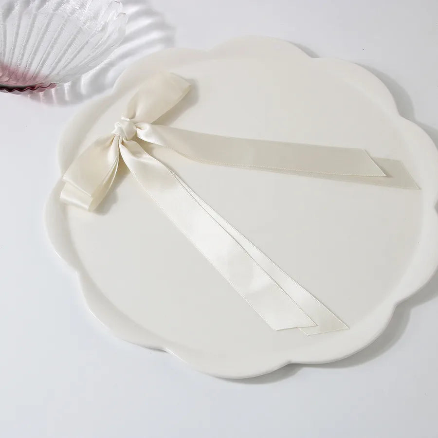 Women's Sweet Simple Style Classic Style Solid Color Bow Knot Cloth Hair Clip