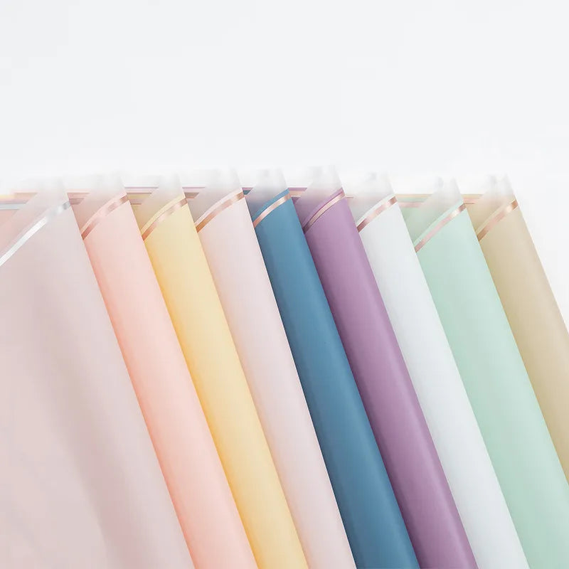 Simple Style Solid Color Plastic Date Festival Gift Wrapping Supplies Party Supplies Gift Wrapping Supplies 20 PCS/Package