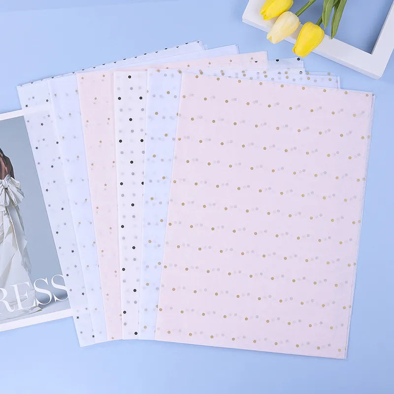 korean stars and dots wrapping sydney paper