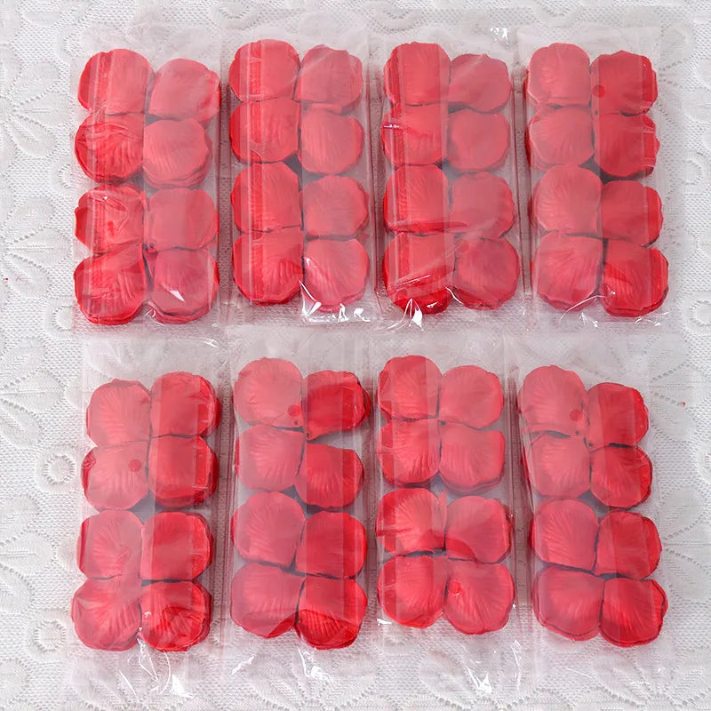 Wedding Celebration Supplies 1000 Pieces Non-Woven Fabric Rose Petal Decorative Artificial Flowers Wedding Room Decoration Petals