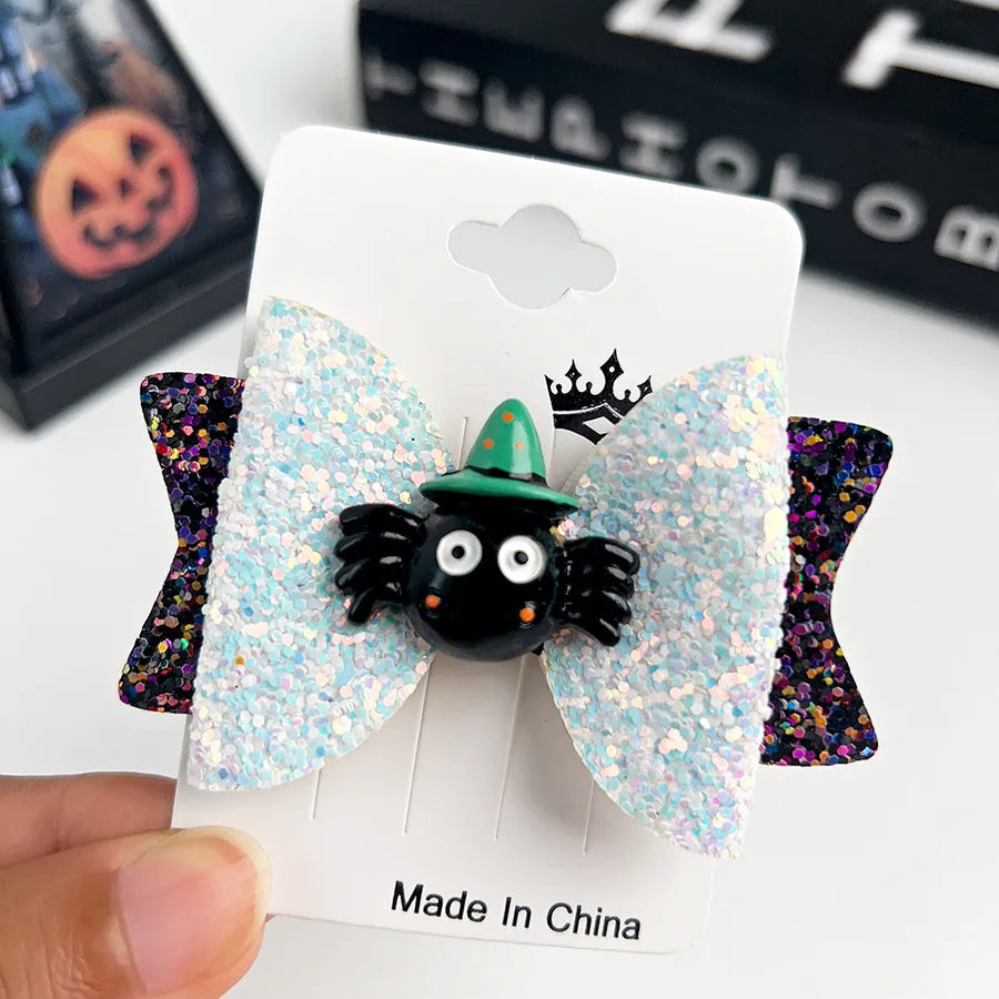 New Arrival Halloween Ornaments Creative Funny Pumpkin Ghost Bat Side Clip Top Clip Festival Atmosphere Hair Accessories