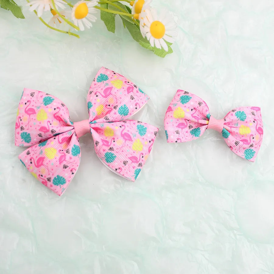 Summer National Day Fruit Bow Hairpin Flamingo Pineapple Bow   Spring New