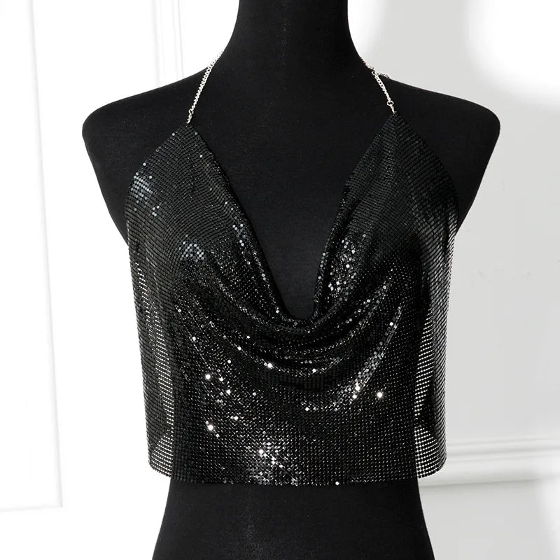 women's eyelet top tank tops sequins vacation sexy solid color