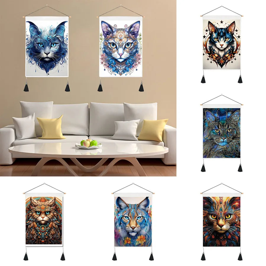 Simple Style Classic Style Color Block cotton and linen pendant Wall Art