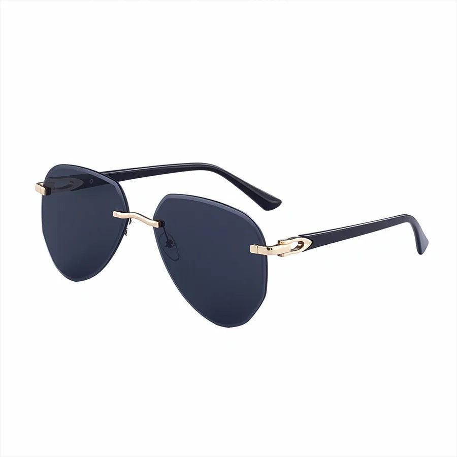Casual Streetwear Solid Color Pc toad glasses Frameless Men's Sunglasses