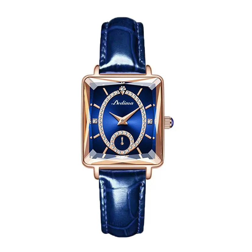 casual square double side snaps quartz women's watches