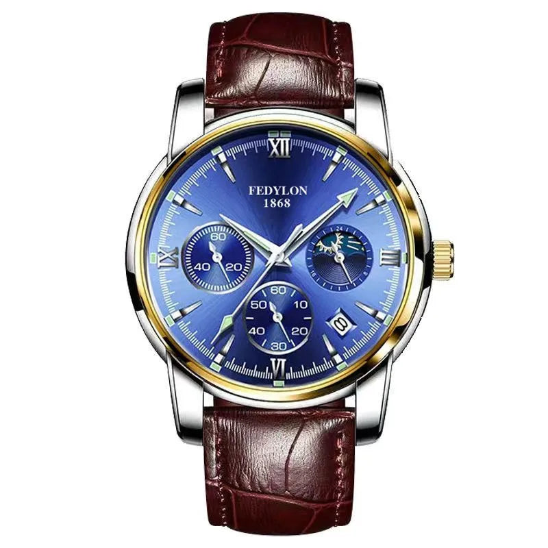 Vertiron Swiss Watch Men's Mechanical Watch Business Student Retro Genuine Top 10 Waterproof Quartz Men's Luminous